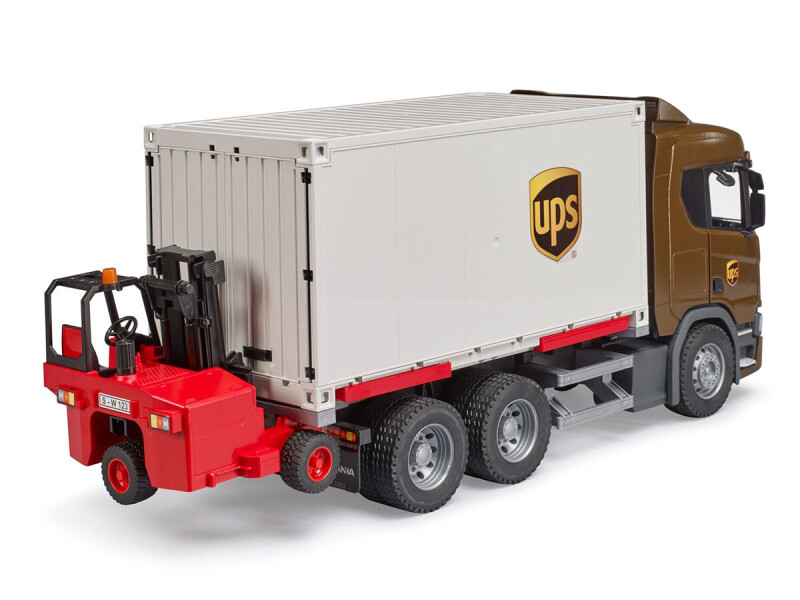 Bruder Scania Logistický vůz UPS s vysokozdvižným vozíkem 1:16